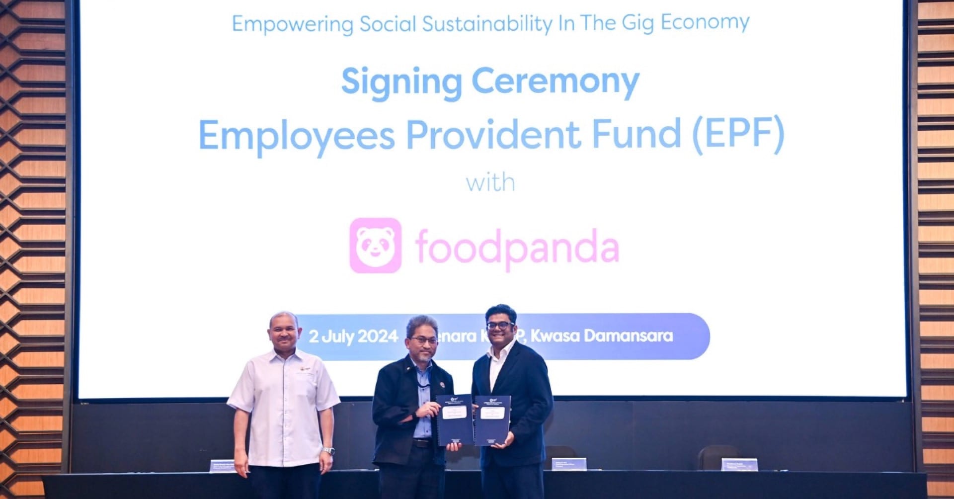 foodpanda and EPF partnership signing ceremony in Malaysia